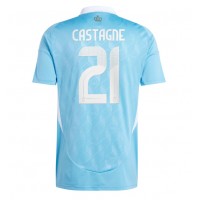 Echipament fotbal Belgia Timothy Castagne #21 Tricou Deplasare European 2024 maneca scurta